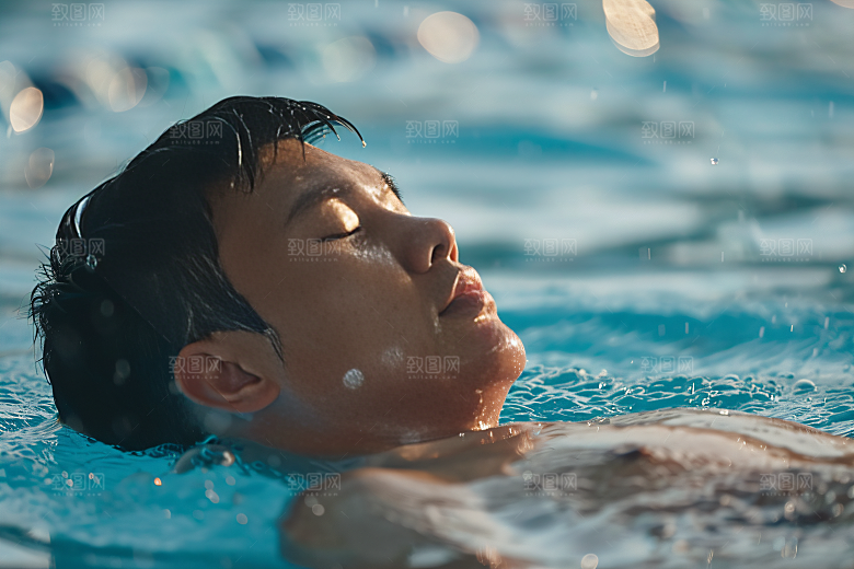 游泳比赛运动人物摄影图