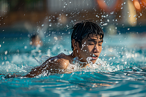 游泳比赛游泳运动员水上运动摄影图