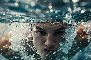 游泳比赛水上运动游泳运动员摄影图