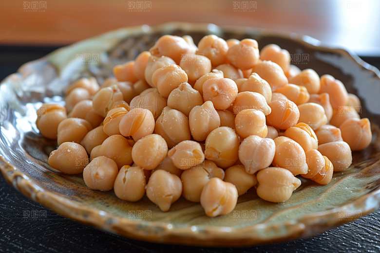 油炸黄金豆素材美味摄影图