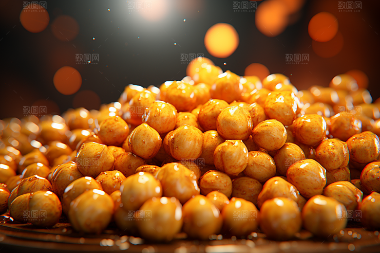 油炸黄金豆素材高清摄影图