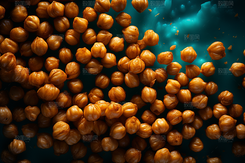 油炸黄金豆素材地方特色摄影图