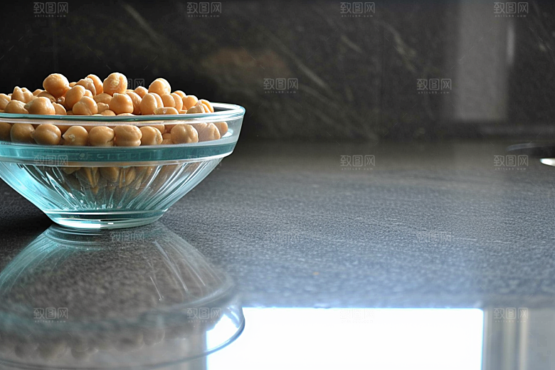 油炸黄金豆小吃高清摄影图
