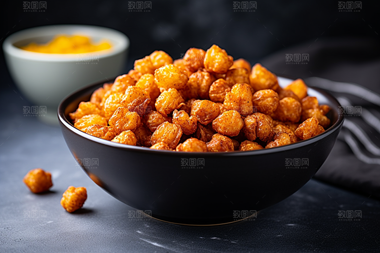 油炸黄金豆素材美味摄影图
