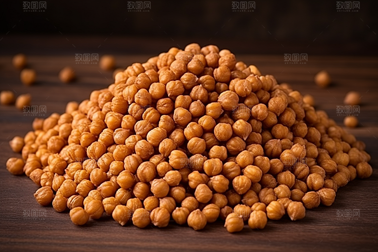 油炸黄金豆油炸食品素材摄影图