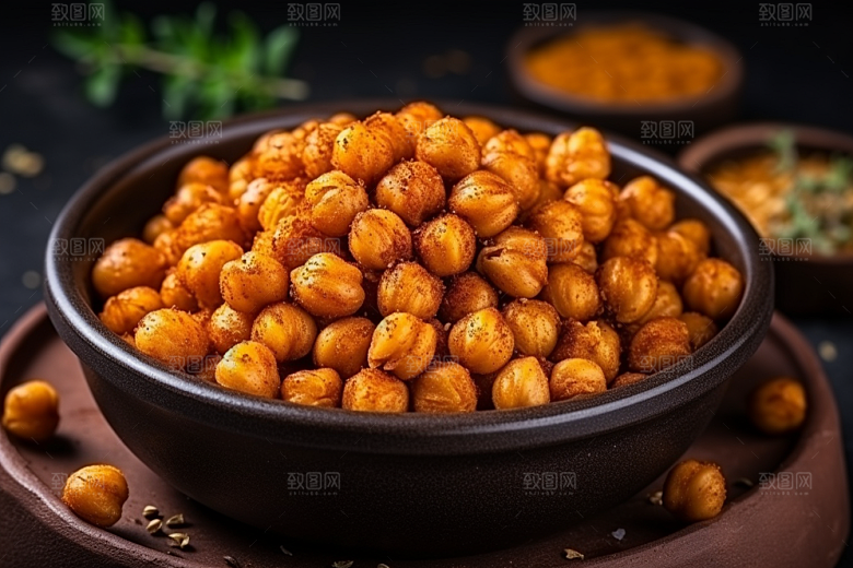 油炸黄金豆高清素材摄影图