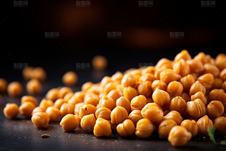 油炸黄金豆素材油炸食品摄影图