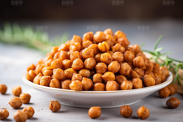 油炸黄金豆油炸食品美食摄影图