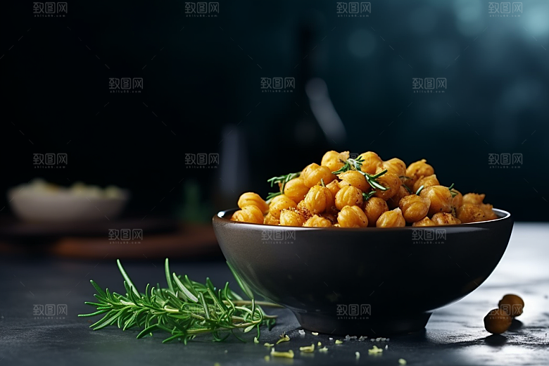 油炸黄金豆油炸食品素材摄影图