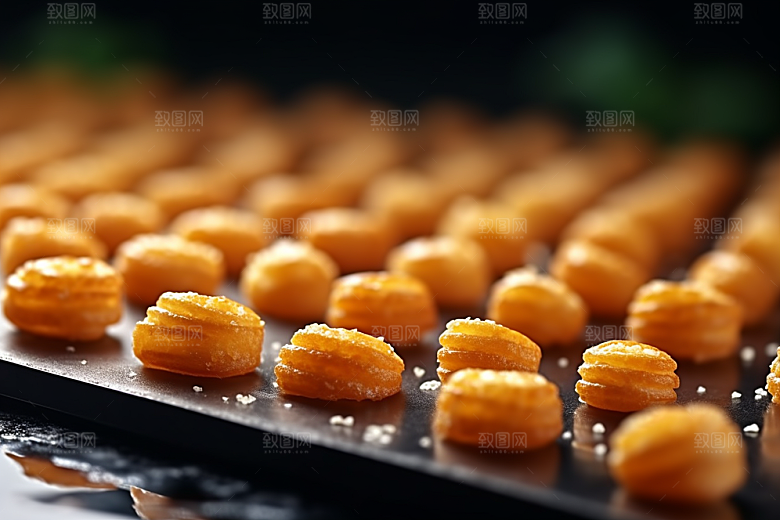 油炸黄金豆美食美味摄影图