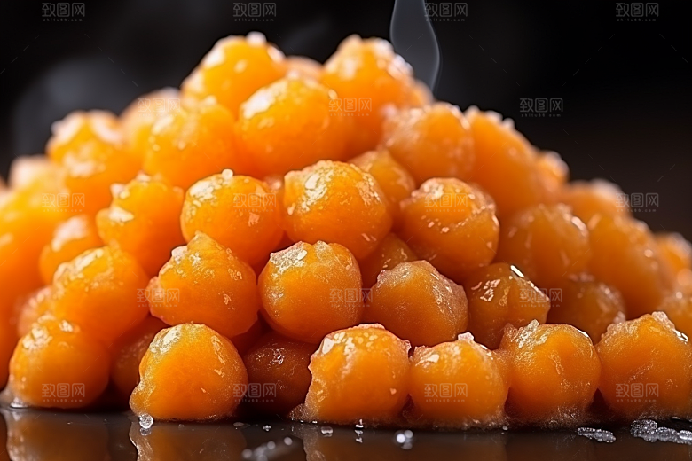 油炸黄金豆美味油炸食品摄影图