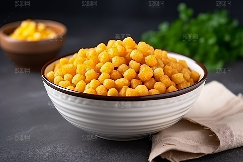 油炸黄金豆地方特色美味摄影图