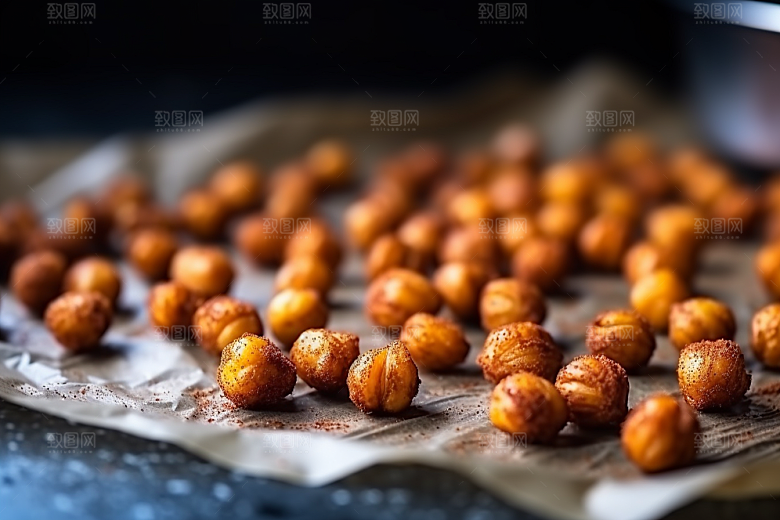 油炸黄金豆高清小吃摄影图