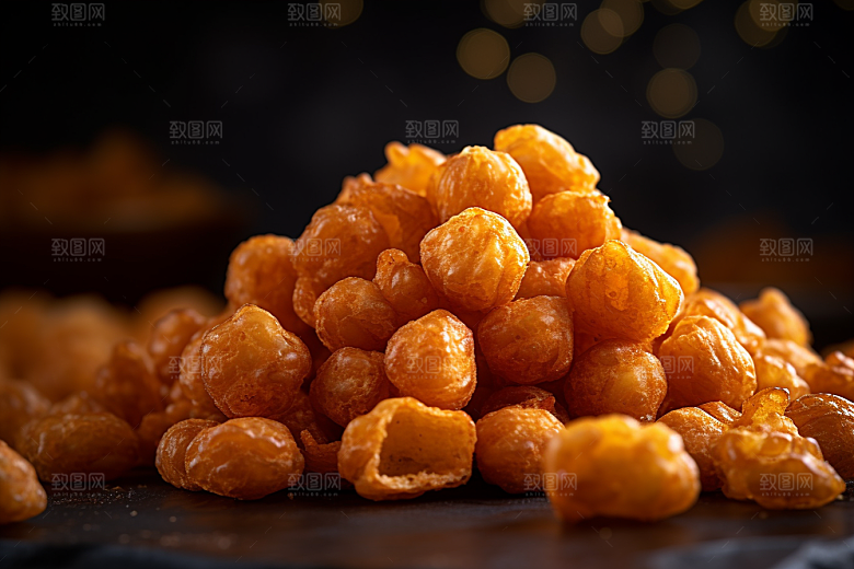 油炸黄金豆地方特色高清摄影图