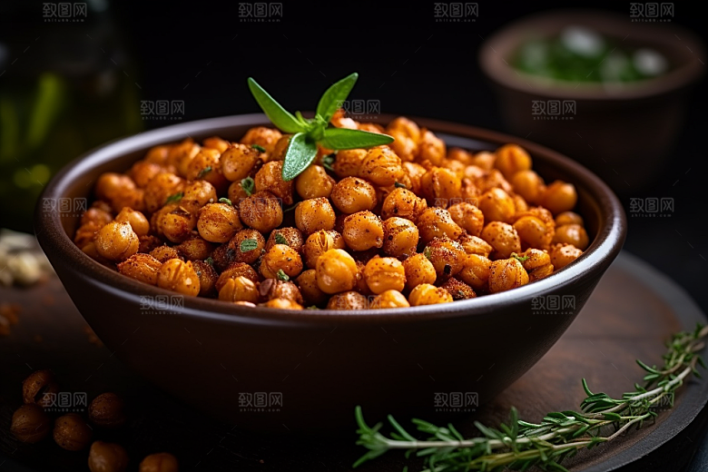 油炸黄金豆地方特色素材摄影图
