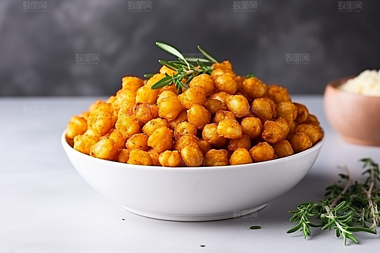 油炸黄金豆素材油炸食品摄影图