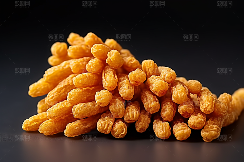 油炸黄金豆零食地方特色摄影图