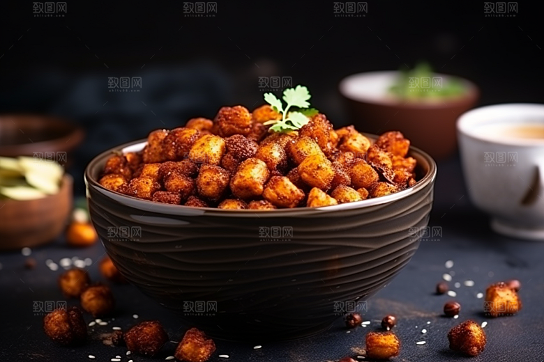 油炸黄金豆素材高清摄影图