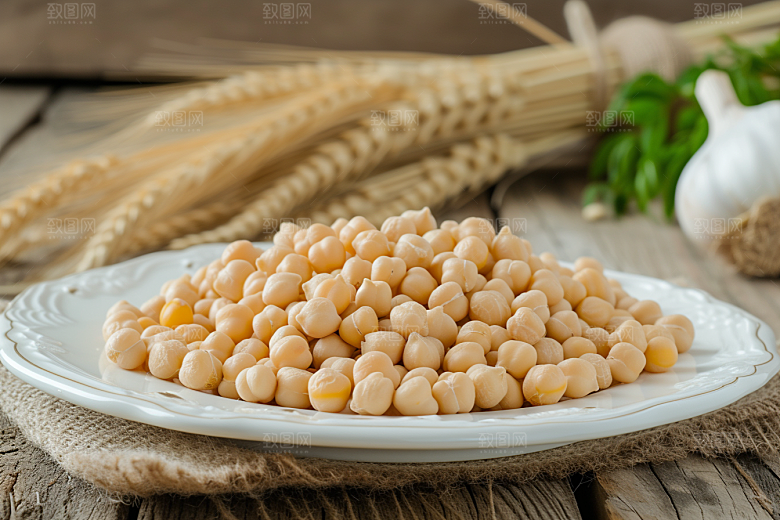 油炸黄金豆零食素材摄影图