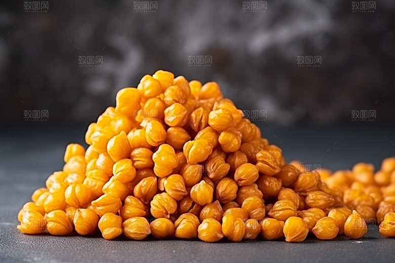 油炸黄金豆素材美味摄影图