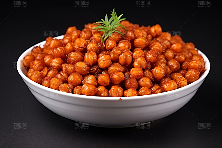 油炸黄金豆油炸食品素材摄影图