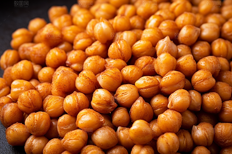 油炸黄金豆美食美味摄影图