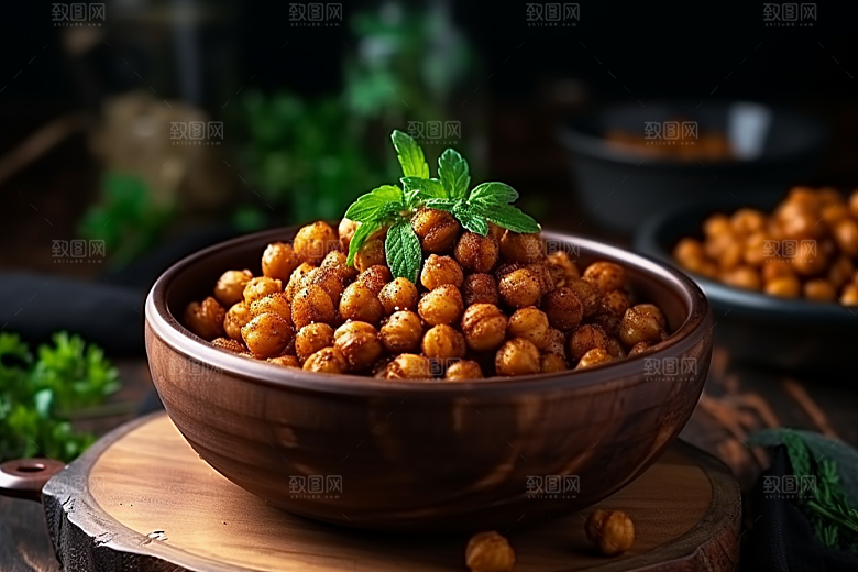 油炸黄金豆高清零食摄影图