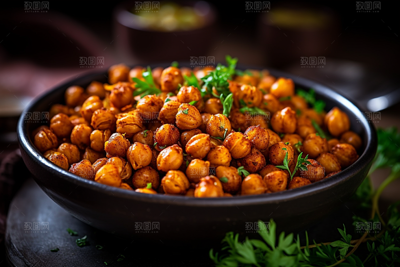 油炸黄金豆高清零食摄影图