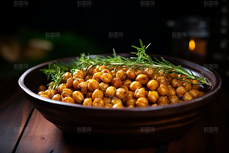 油炸黄金豆素材美食摄影图