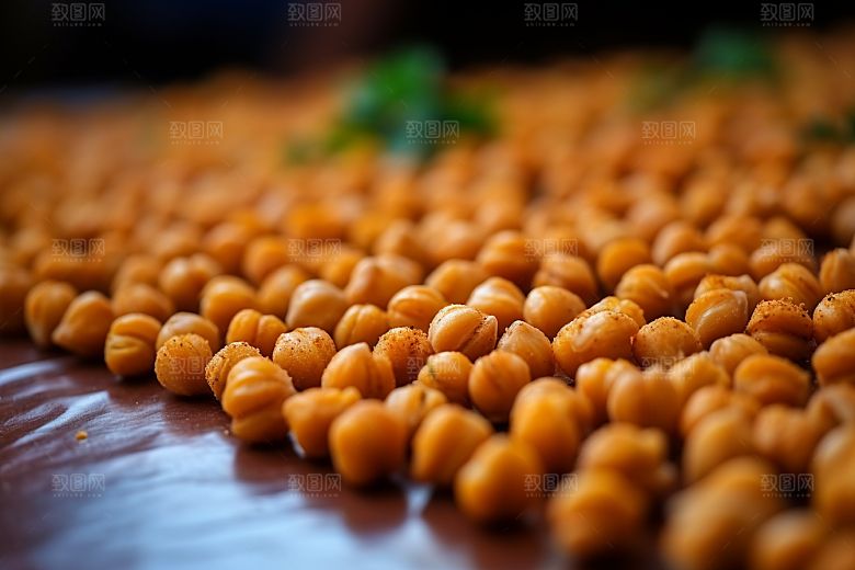 油炸黄金豆膨化食品高清摄影图
