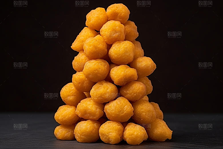 油炸黄金豆美味地方特色摄影图