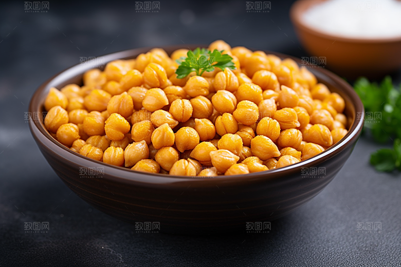 油炸黄金豆膨化食品地方特色摄影图