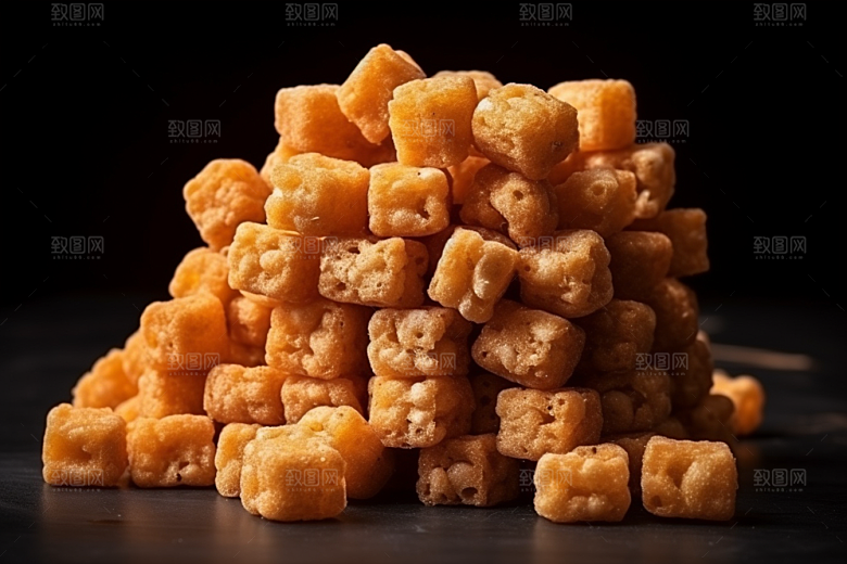 油炸黄金豆地方特色油炸食品摄影图