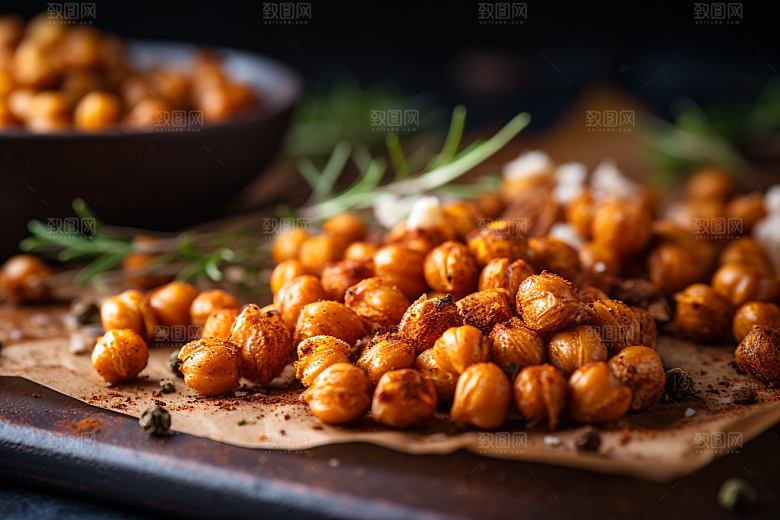 油炸黄金豆地方特色油炸食品摄影图