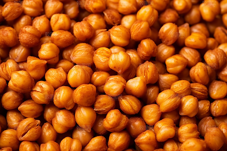 油炸黄金豆美食零食摄影图