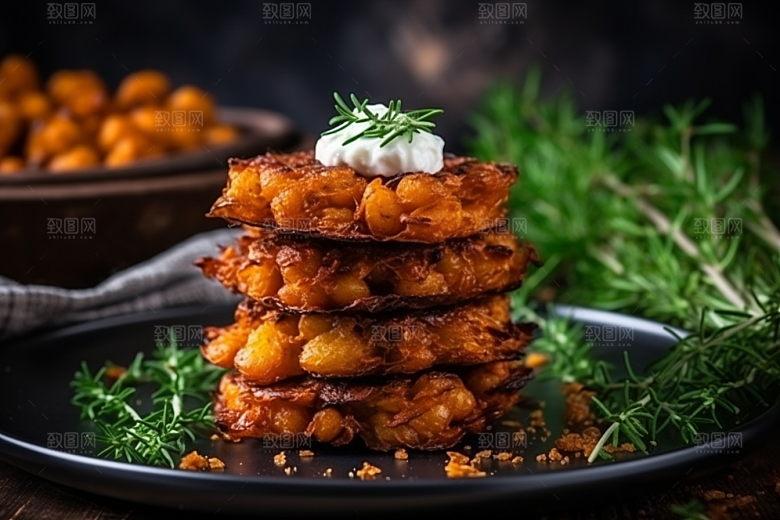油炸黄金豆美食零食摄影图
