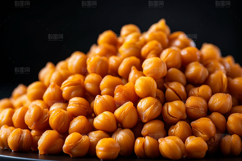 油炸黄金豆素材高清摄影图