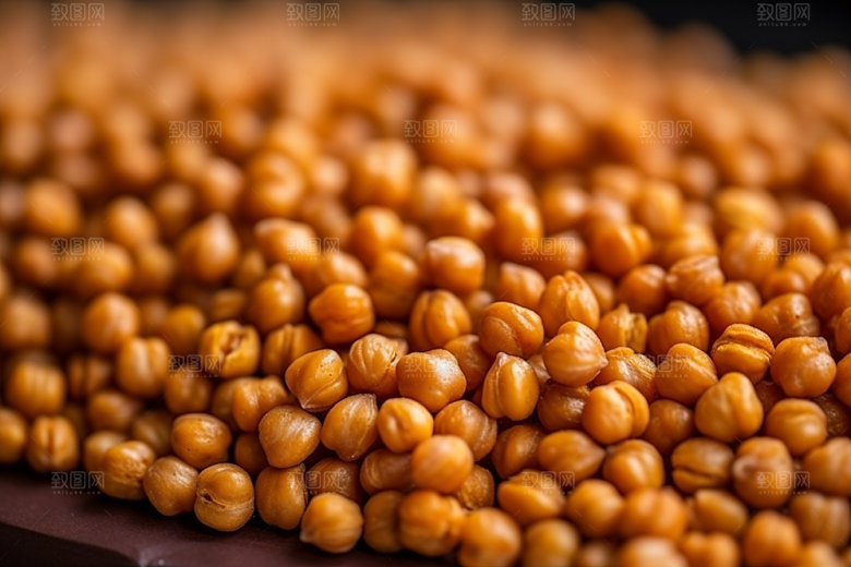 油炸黄金豆美食地方特色摄影图