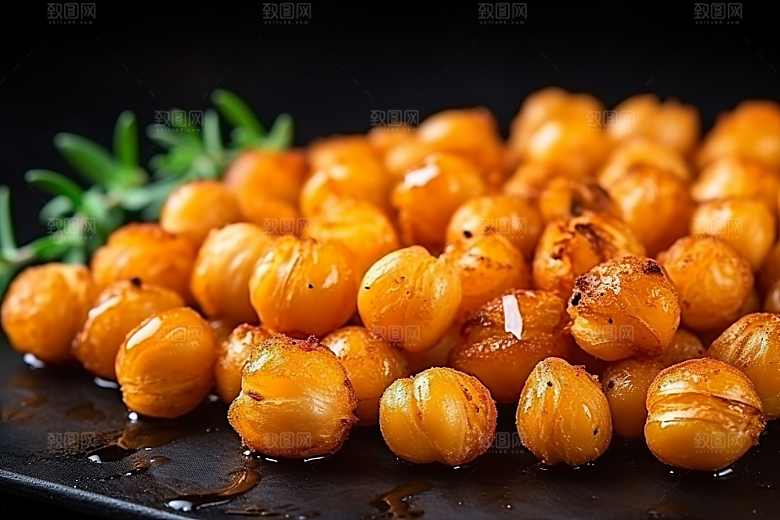 油炸黄金豆素材零食摄影图