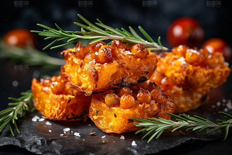 油炸黄金豆美食美味摄影图