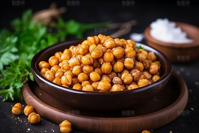 油炸黄金豆地方特色油炸食品摄影图