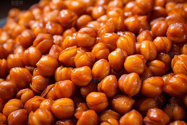 油炸黄金豆地方特色油炸食品摄影图