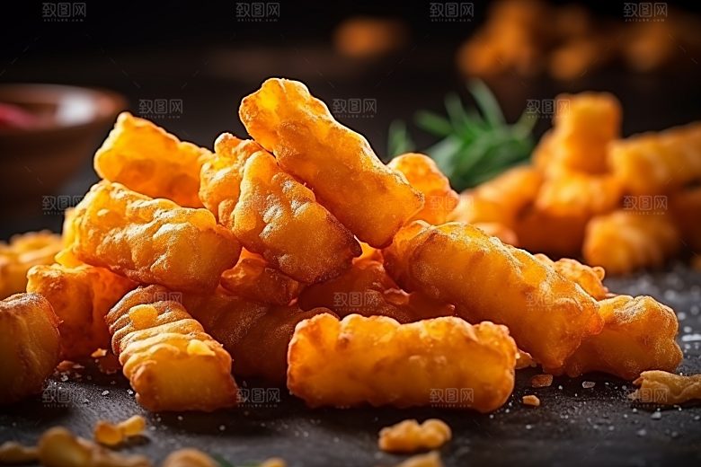 油炸黄金豆油炸食品美食摄影图