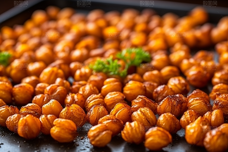 油炸黄金豆美食零食摄影图