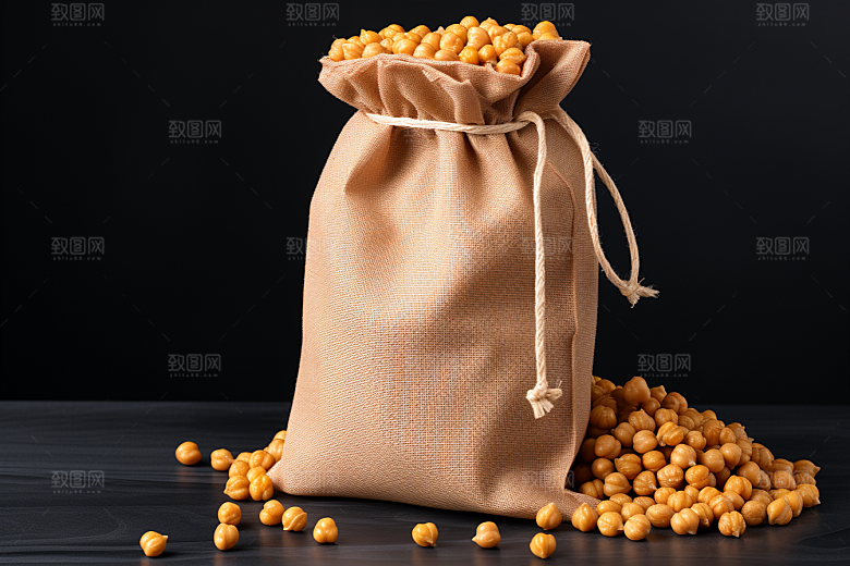 油炸黄金豆油炸食品高清摄影图