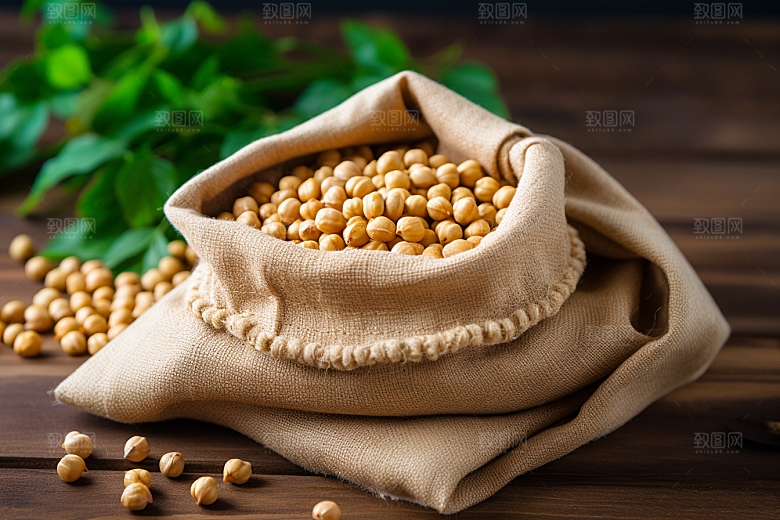 油炸黄金豆素材美食摄影图