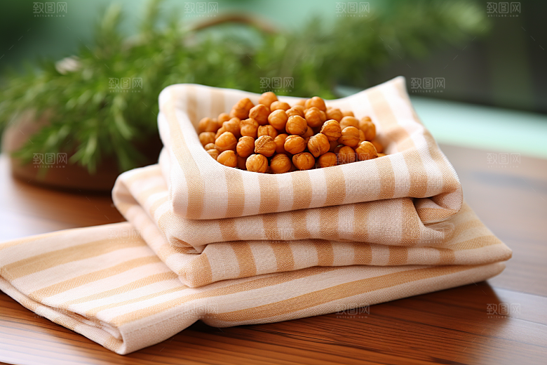 油炸黄金豆高清美味摄影图