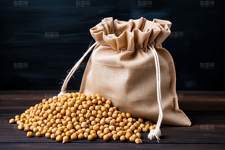油炸黄金豆地方特色美食摄影图