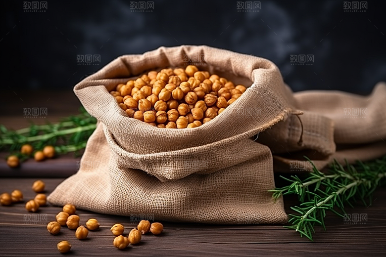 油炸黄金豆高清零食摄影图
