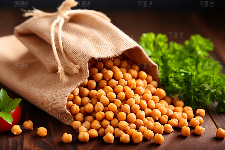 油炸黄金豆零食地方特色摄影图